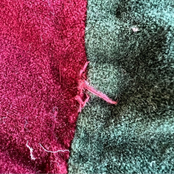 Boho Velvet Patchwork Embroidered Throw Blanket Colorblock Floral 49x60 FLAWS - Picture 15 of 16